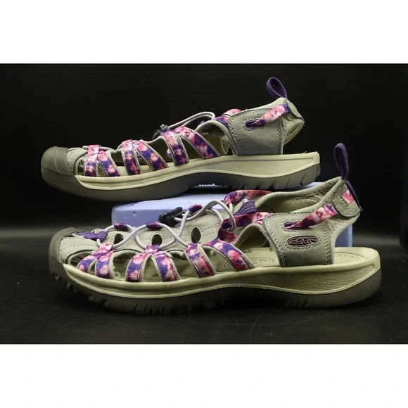 Keen Whisper Sandals Waterproof Women's US 10 Purple Tie-Dye 1026252 - Picture 3 of 6